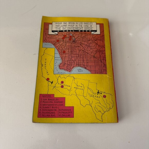 The Inconvenient Bride By James M. Fox Paperback Pulp Fiction Novel 1948 Mapback - Picture 2 of 2